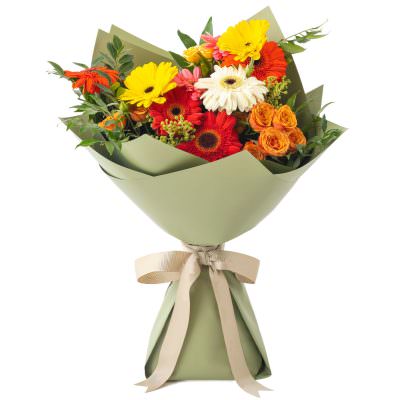 Подарочный букет ручной работы «Лепестковый танец»