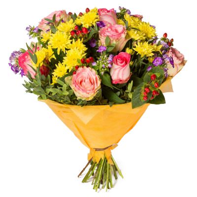 Дизайнерский букет из цветов «Розовая грация»