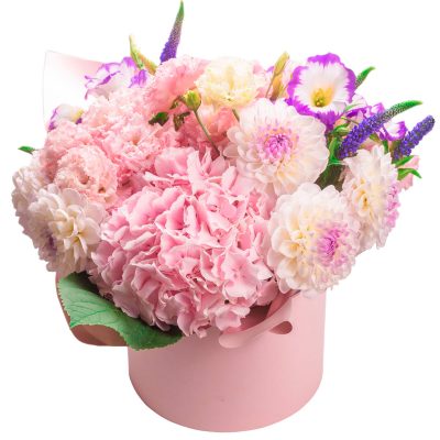 Цветы в коробке «Солнечный бриз»