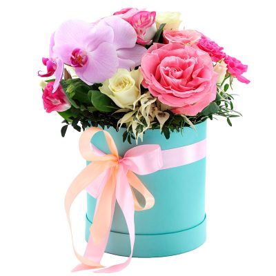 Шляпная коробка «Орхидейное очарование»